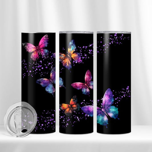 Colorful Butterflies 20oz Tumbler