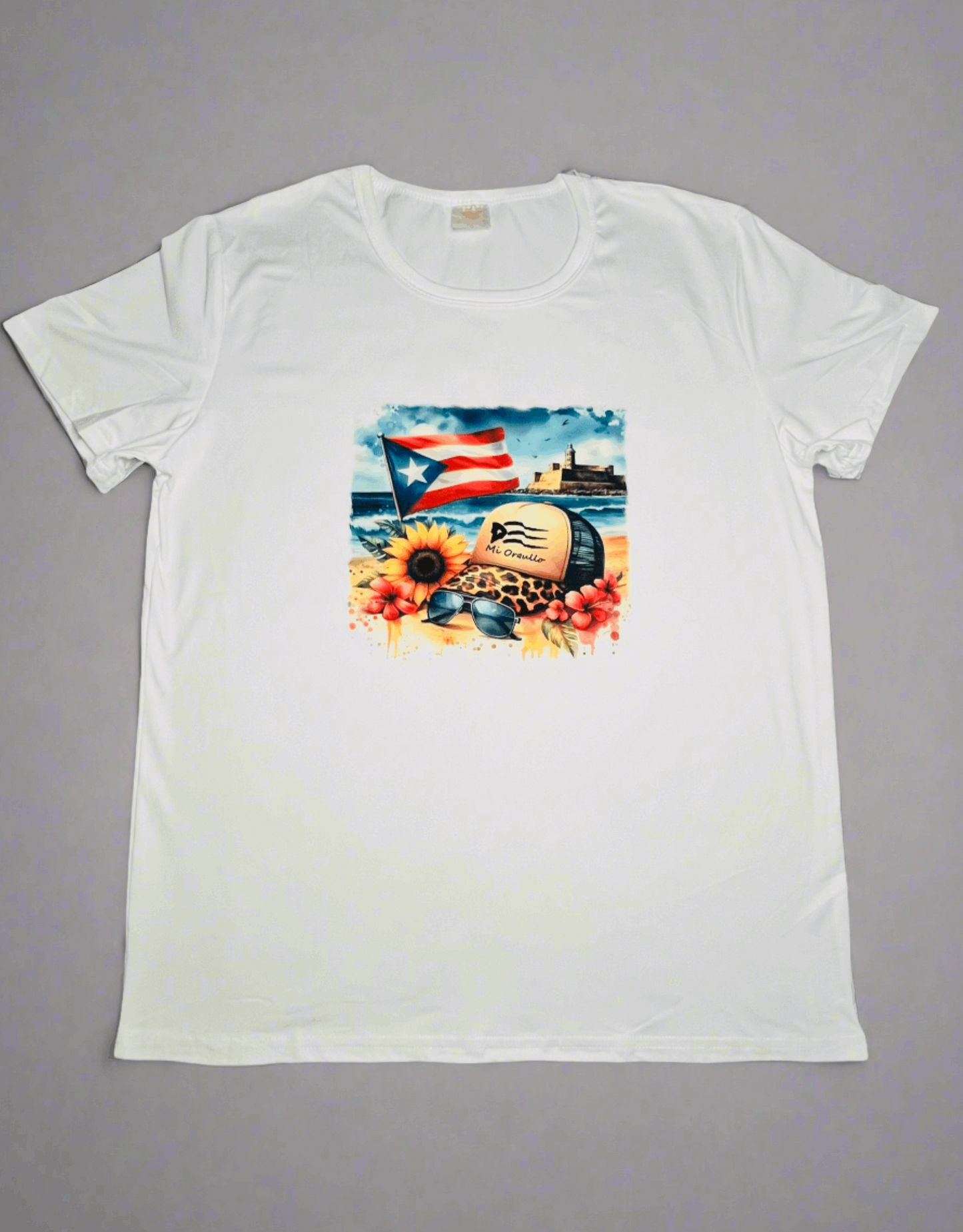 Tshirt with puerto rico Flag